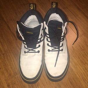 Dr. Martens White Canvas Boot